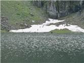 Balea Lac, urme de zapada