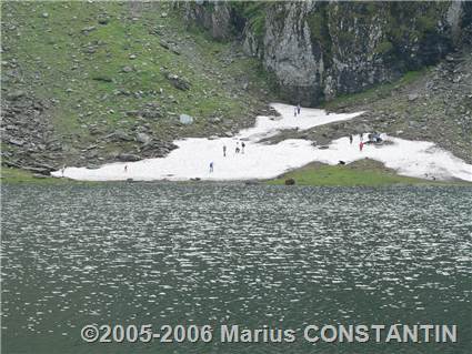 Balea Lac, urme de zapada