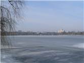 Lacul Herastrau inghetat