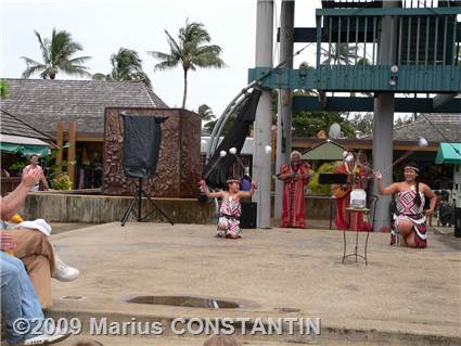 Hawaian dance at Coconut Market