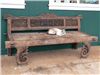 Cat sleeping on the bench at Hanapepe