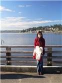 Adelina pe marginea lacului Washington