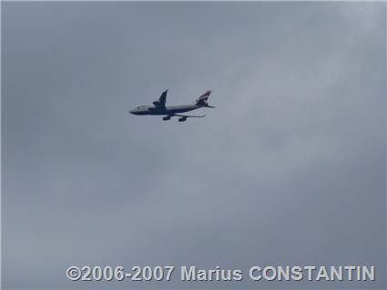 British Airways la aterizare pe SeaTac